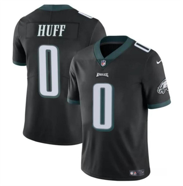 Youth Philadelphia Eagles #0 Bryce Huff Black Vapor Untouchable Limited Football Stitched Jersey
