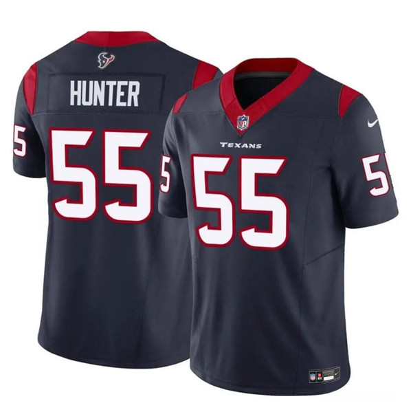 Youth Houston Texans #55 Danielle Hunter Navy 2024 F.U.S.E Vapor Untouchable Limited Stitched Football Jersey