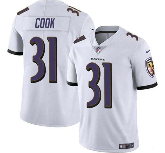 Youth Baltimore Ravens #31 Dalvin Cook White Jersey