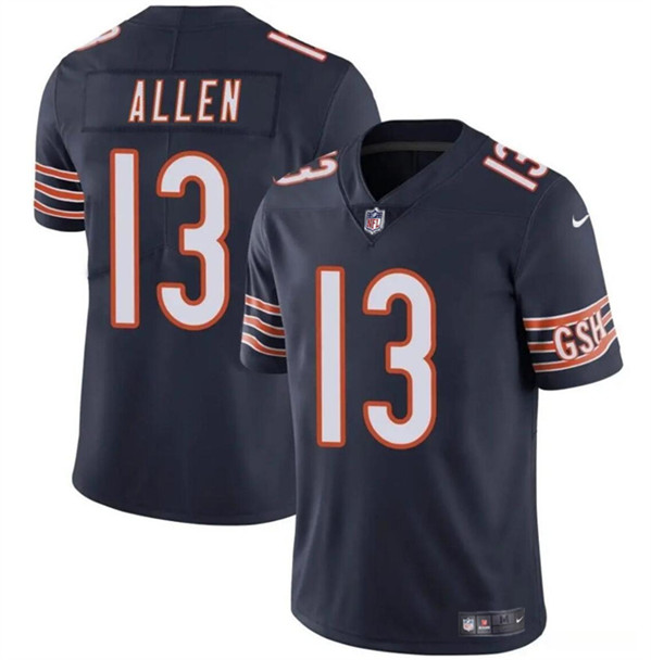 Youth Chicago Bears #13 Keenan Allen Navy Vapor Football Stitched Jersey