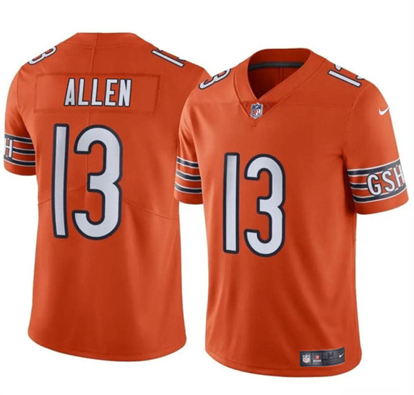 Youth Chicago Bears #13 Keenan Allen Orange Vapor Football Stitched Jersey