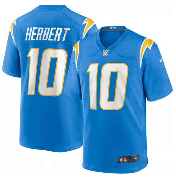 Youth Los Angeles Chargers #10 Justin Herbert 2020 Blue Stitched Game Jersey