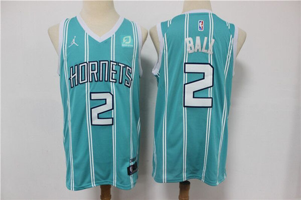 Youth Charlotte Hornets #2 LaMelo Ball Blue Stitched Jersey