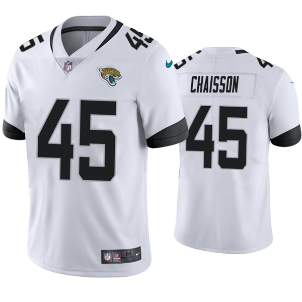 Youth Jacksonville Jaguars #45 K'Lavon Chaisson White Vapor Untouchable Stitched Jersey