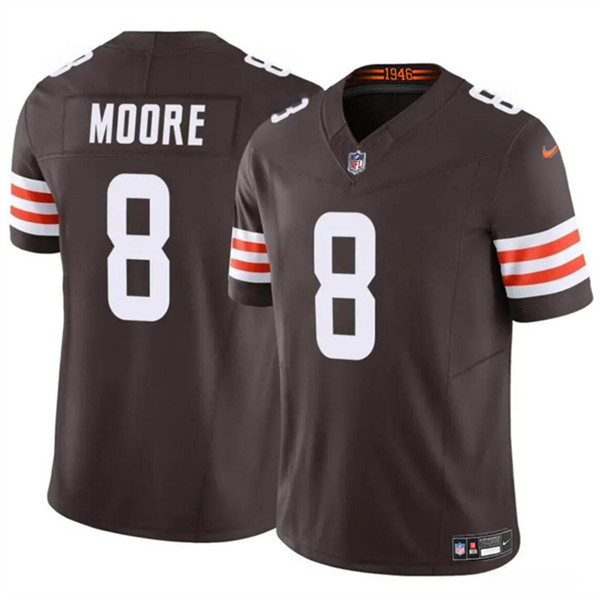 Youth Cleveland Browns #8 Elijah Moore Brown 2023 F.U.S.E. Vapor Limited Stitched Jersey