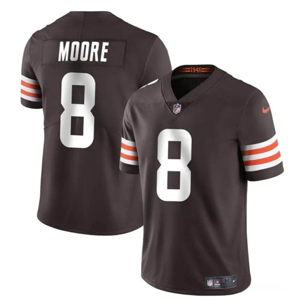 Youth Cleveland Browns #8 Elijah Moore Brown Vapor Limited Stitched Jersey