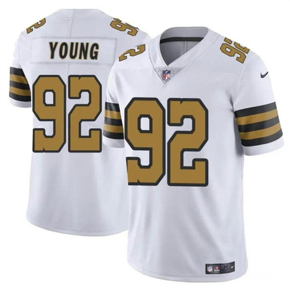 Youth New Orleans Saints #92 Chase Young White Color Rush Limited Football Stitched Jersey