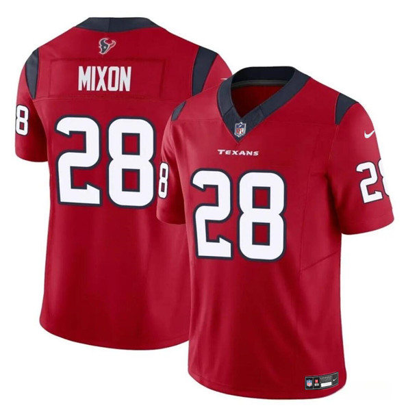 Youth Houston Texans #28 Joe Mixon Red 2024 F.U.S.E. Vapor Untouchable Limited Football Stitched Jersey