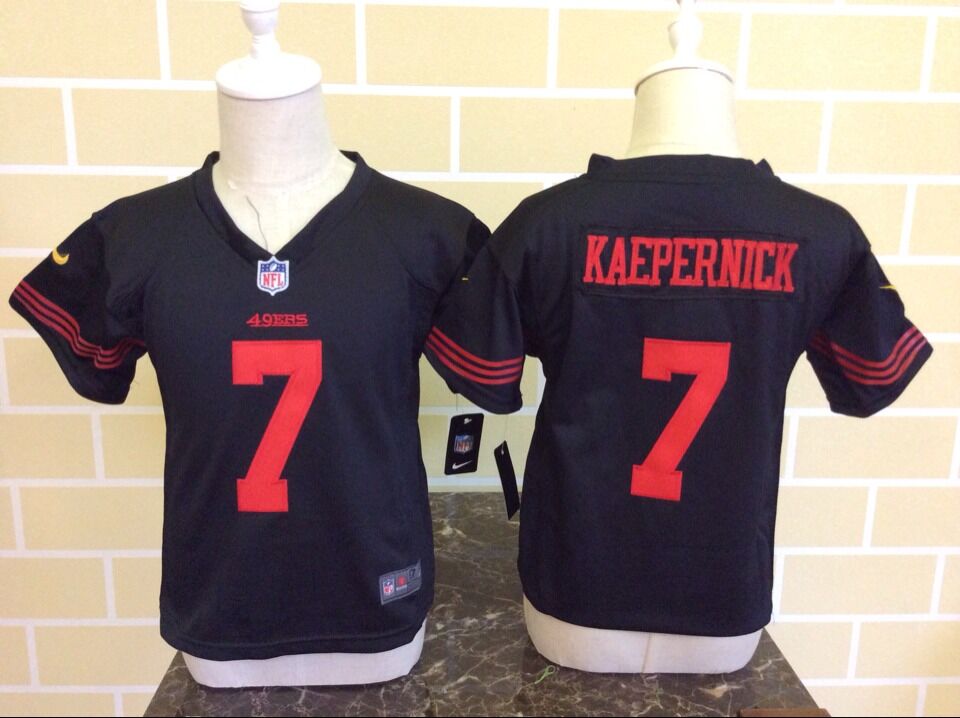 Toddler Nike San Francisco 49ers #7 Colin Kaepernick Black Stitched NFL Jersey