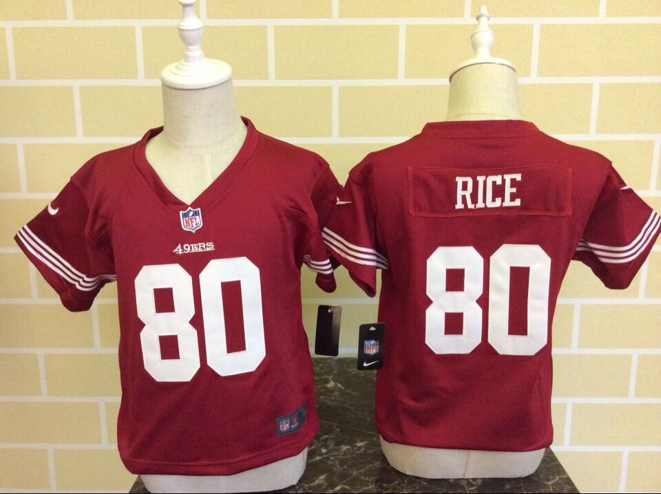 Toddler Nike San Francisco 49ers #80 Jerry Rice Red Stitched NFL Jersey