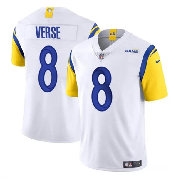 Youth Los Angeles Rams #8 Jared Verse White 2024 Draft Vapor Untouchable Football Stitched Jersey
