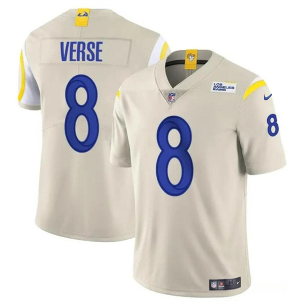Youth Los Angeles Rams #8 Jared Verse Bone 2024 Draft Vapor Untouchable Football Stitched Jersey