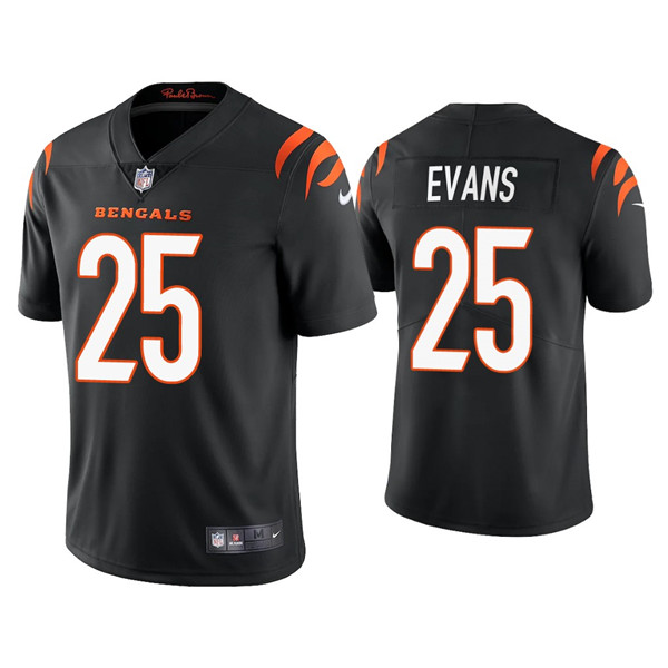 Youth Cincinnati Bengals #25 Chris Evans Black Vapor Untouchable Limited Stitched Jersey