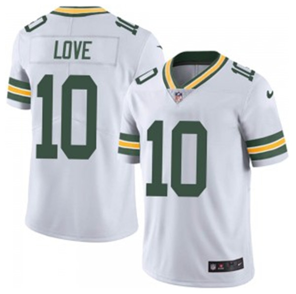 Youth Green Bay Packers #10 Jordan Love White Vapor Untouchable Stitched Jersey