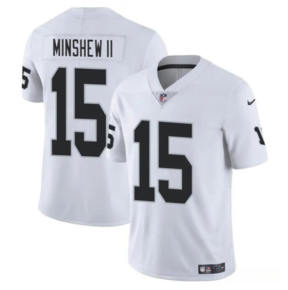 Youth Las Vegas Raiders #15 Gardner Minshew II White Vapor Untouchable Football Stitched Jersey
