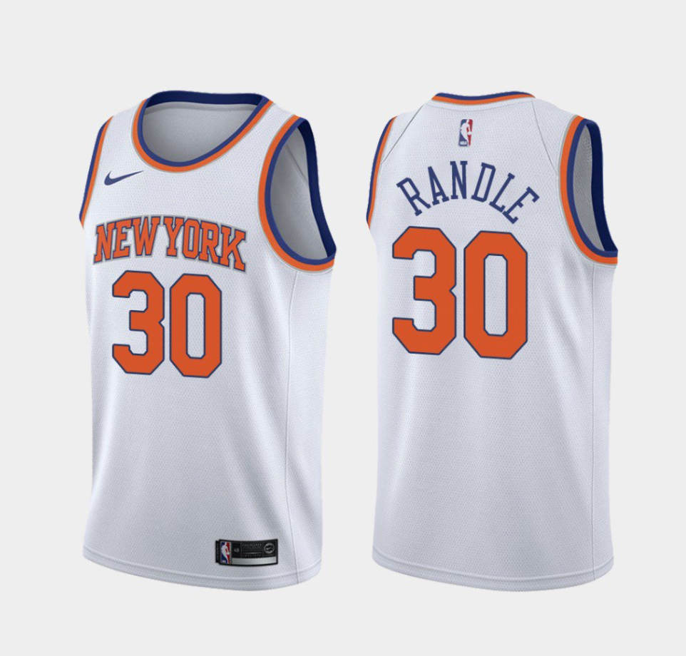 Toddlers Knicks #30 Julius Randle White Stitched NBA Jersey