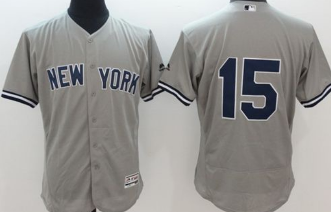 Toddlers New York Yankees #15 Thurman Munson Grey Cool Base Stitched MLB Jersey