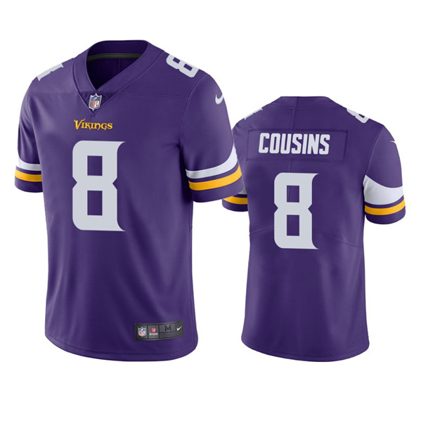 Toddlers Minnesota Vikings #8 Kirk Cousins Purple Vapor Untouchable Limited Stitched Jersey