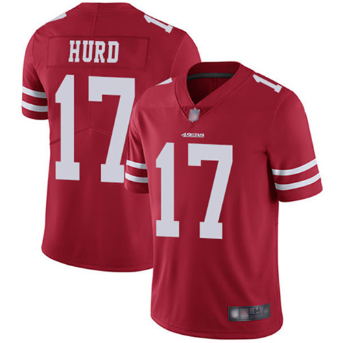 Youth San Francisco 49ers #17 Jalen Hurd Red Vapor Untouchable Limited Stitched NFL Jersey
