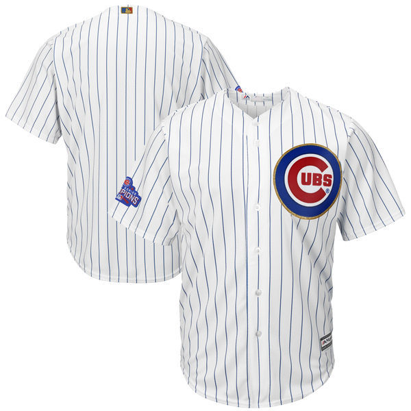 Youth Chicago Cubs Majestic White/Gold 2017 Gold Program Fashion Cool Base Team Stitched MLB Jersey