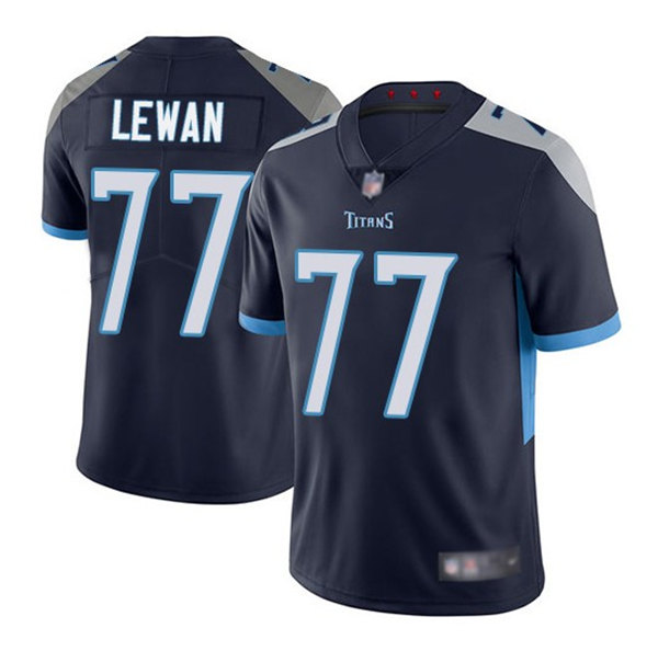 Youth Tennessee Titans #77 Taylor Lewan Navy Vapor Untouchable Limited Stitched Jersey