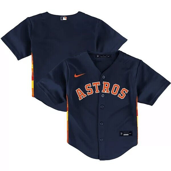 Toddler Houston Astros Blank 2022 Navy Stitched Baseball Jersey