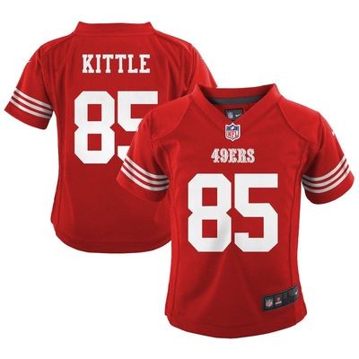 Toddlers San Francisco 49ers #85 George Kittle Red Stitched Game Jersey
