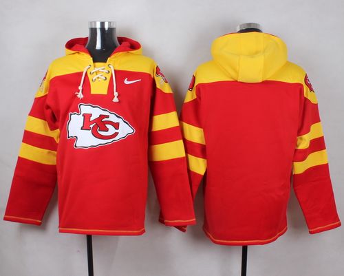 Youth Kansas City Chiefs Blank Red Player Pullover Hoodie