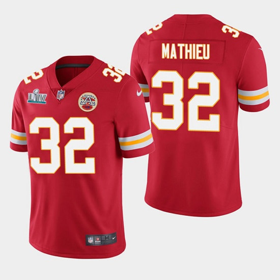 Youth Chiefs #32 Tyrann Mathieu Red Super Bowl LIV Vapor Untouchable Limited Stitched NFL Jersey