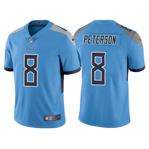 Youth Tennessee Titans #8 Adrian Peterson Blue Vapor Untouchable Stitched Jersey