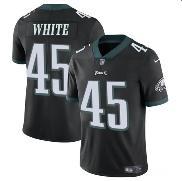 Youth Philadelphia Eagles #45 Devin White Black Vapor Untouchable Limited Football Stitched Jersey