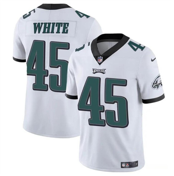 Youth Philadelphia Eagles #45 Devin White White Vapor Untouchable Limited Football Stitched Jersey