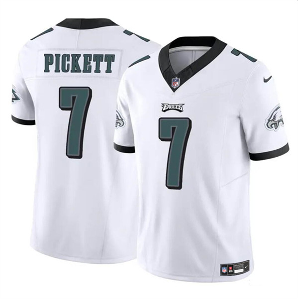 Youth Philadelphia Eagles #7 Kenny Pickett White 2024 F.U.S.E. Vapor Untouchable Limited Football Stitched Jersey