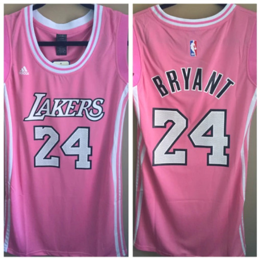 Toddler Los Angeles Lakers #24 Kobe Bryant Pink Stitched Basketball Jersey