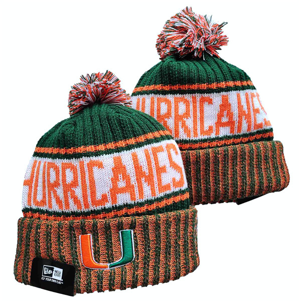 Miami (FL) Hurricanes Knit Hats 001