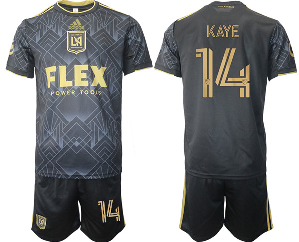 Men's Los Angeles Football Club #14 Kaye Black Soccer Jersey Suit