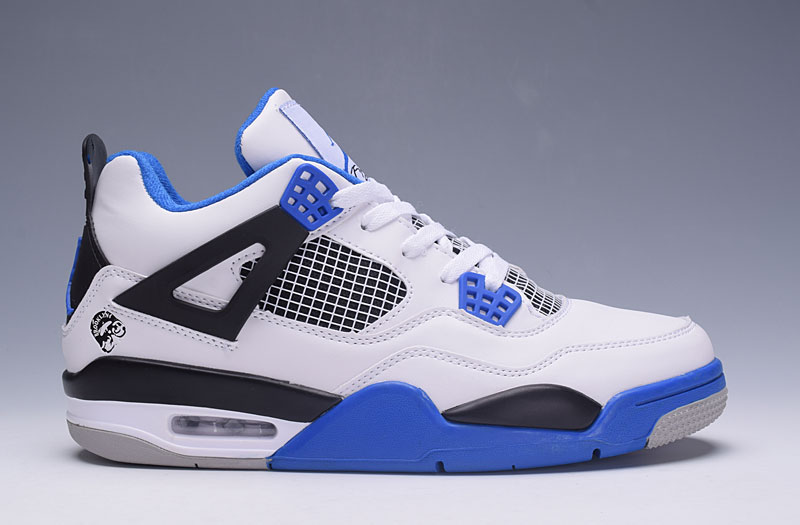 Men's Air Jordan 4 white blue sneakers for sale [j309fhsrjw9087045 ...