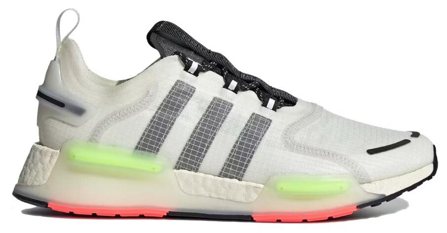 Men's Adidas NMD V3 Crystal White Green Pink Shoes 074