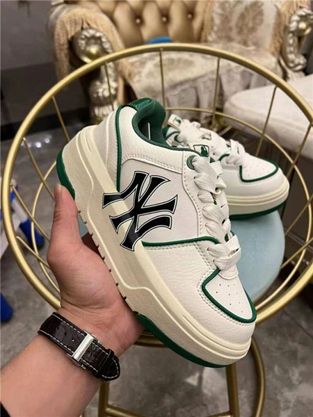 Men's New York Yankees White/Navy Shoes 002