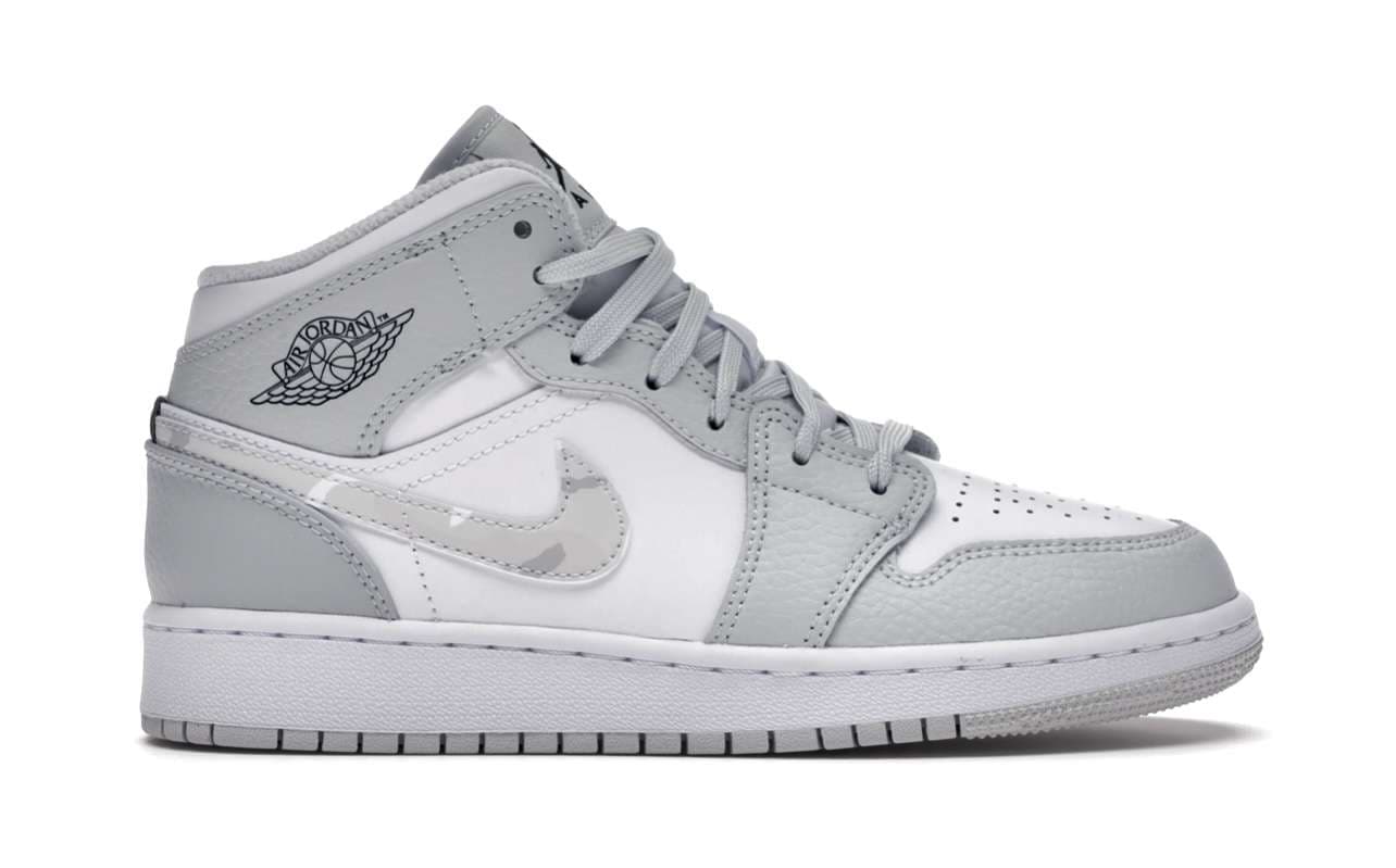 Men's Running Weapon Air Jordan 1 Mid 'Grey Camo' Shoes 0129 [Men_Air