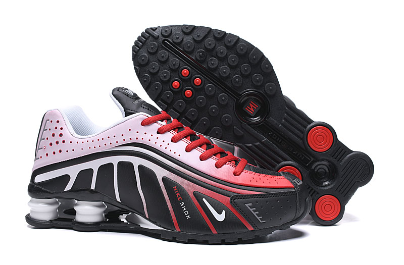 Men's Running Weapon Shox R4 Shoes Black Red White BV1387-016 029