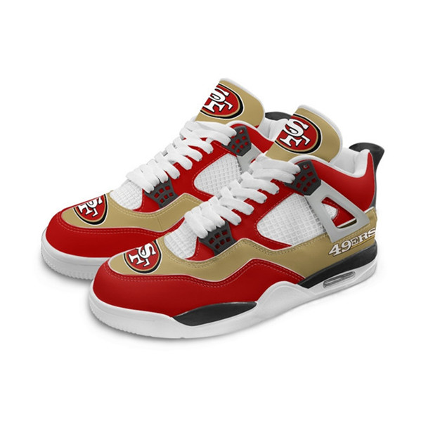 Women's San Francisco 49ers Running weapon Air Jordan 4 Shoes 003