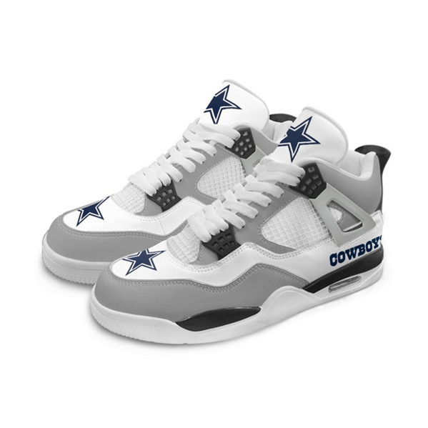 Women's Dallas Cowboys Running weapon Air Jordan 4 Shoes 003