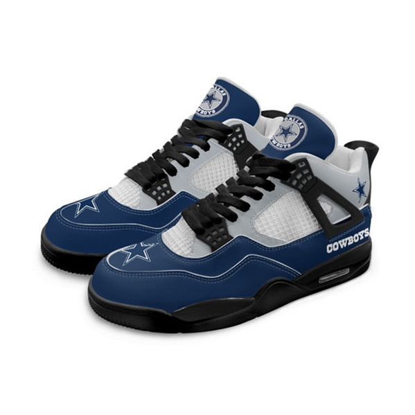 Women's Dallas Cowboys Running weapon Air Jordan 4 Shoes 005