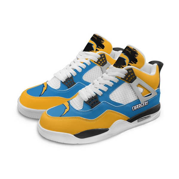 Women's Los Angeles Chargers Running weapon Air Jordan 4 Shoes 003