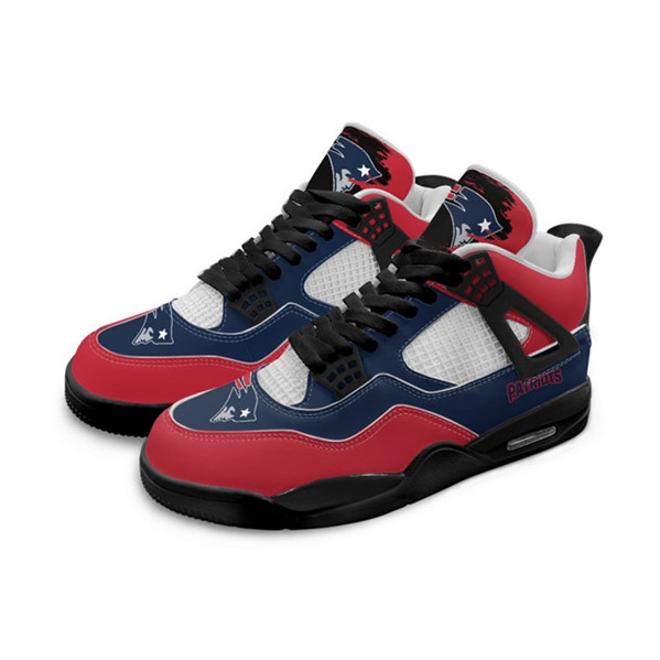 Women's New England Patriots Running weapon Air Jordan 4 Shoes 001