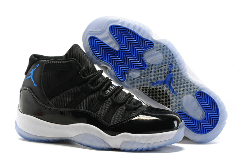 jordan black and blue shoes
