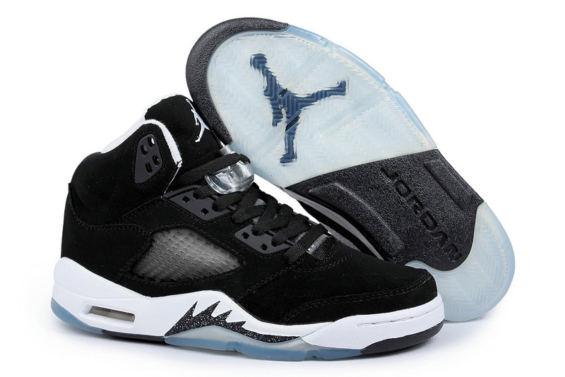 Running weapon Discount Air Jordan 5 Replica Shoes Retro Men Black/White