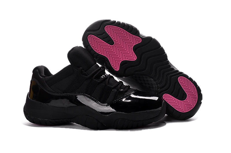 Running weapon Cheap Wholesale Air Jordan 11 Retro Men Black/Pink