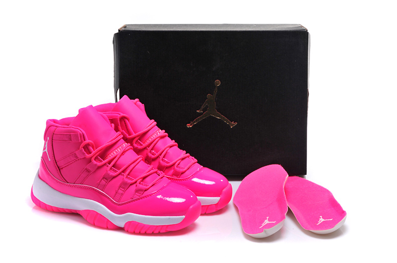 Running weapon Cheap Wholesale Nike Shoes Air Jordan 11 Retro High Hyper Pink/W
